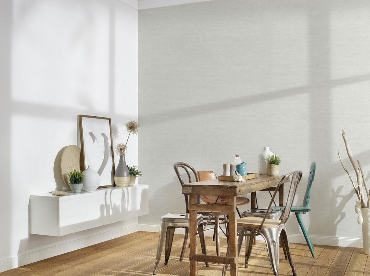 VLIESTAPETE Grau 53/1005 cm - Grau, Textil (53/1cm) - KUNSTLOFT