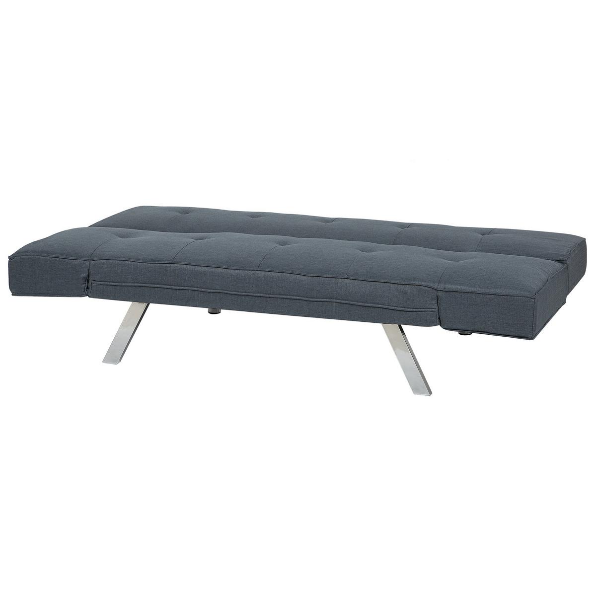 3-SITZER-SCHLAFSOFA Polsterbezug Dunkelblau Bristol - Dunkelblau, Textil (180/84/74cm) - Beliani