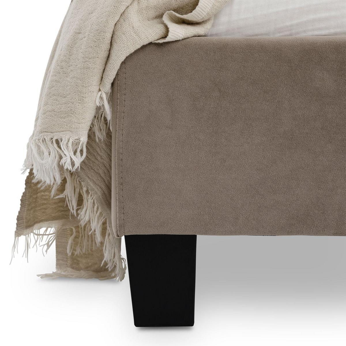 POLSTERBETT LASHIO 120x200 cm greige - Greige, Textil (120/200cm) - IDIMEX