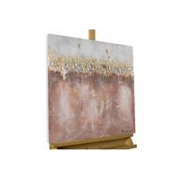 ACRYLBILD HANDGEMALT 60/60 cm - Pink, Holz/Textil (60/60cm) - KUNSTLOFT