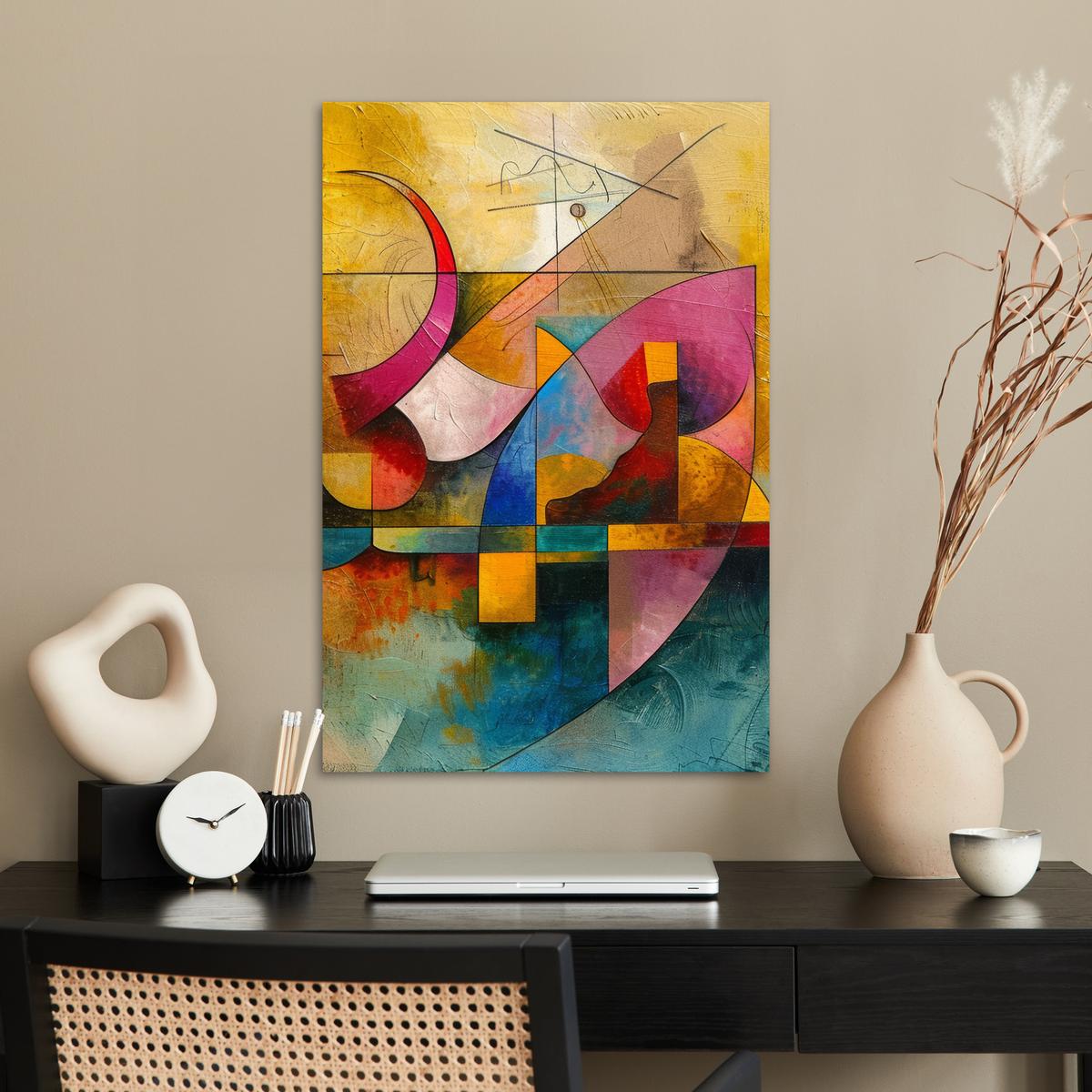 POSTER Kunst - Abstrakt - Modern Wanddeko 40x60 cm - Gelb, Papier (40/60/0.1cm) - MuchoWow