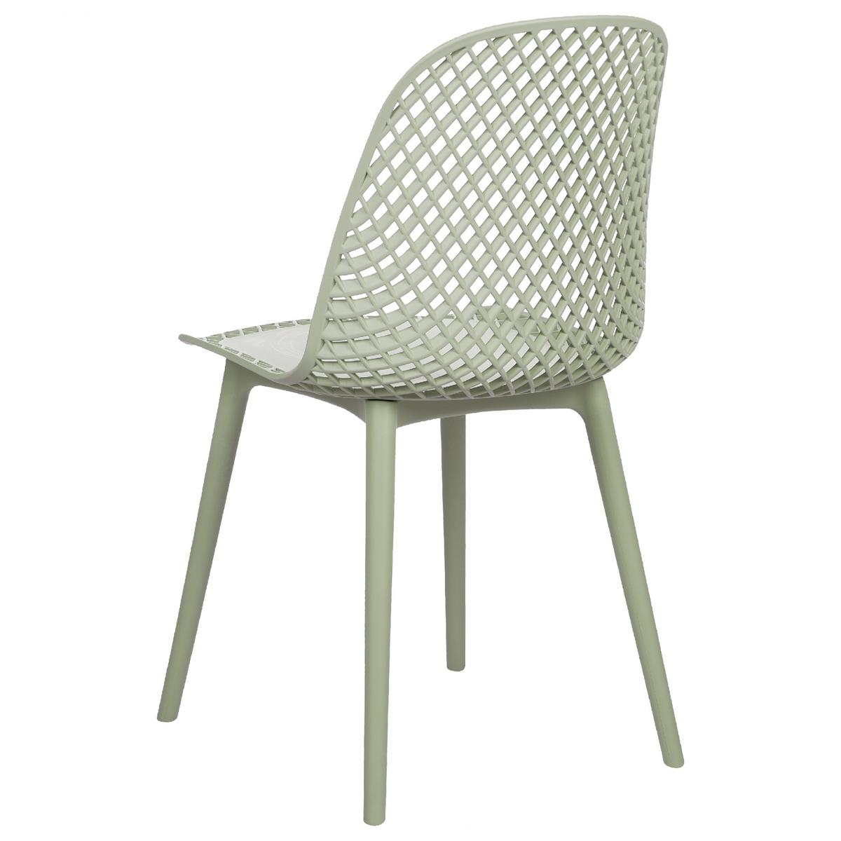 ESSZIMMERSTUHL 4er-Set Kunststoff Grün Emory - Grün, Kunststoff (45/81/52cm) - Beliani