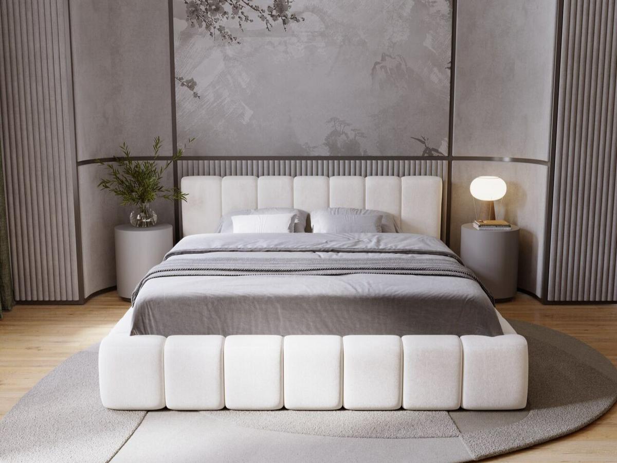 POLSTERBETT Orio 160x200 Beige - Beige, Textil (160/200cm) - Graingold