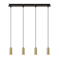 PENDELLEUCHTE Zara 170/60/5.5 cm - Schwarz, Holz (170/60/5.5cm) - ZMH