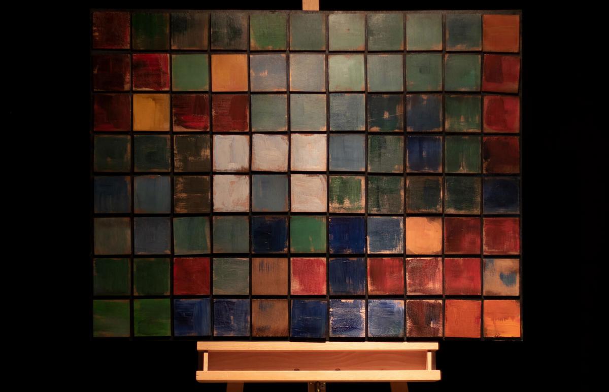 HOLZBILD Bunt 100/70 cm - Multicolor, Holz (7/70cm) - KUNSTLOFT