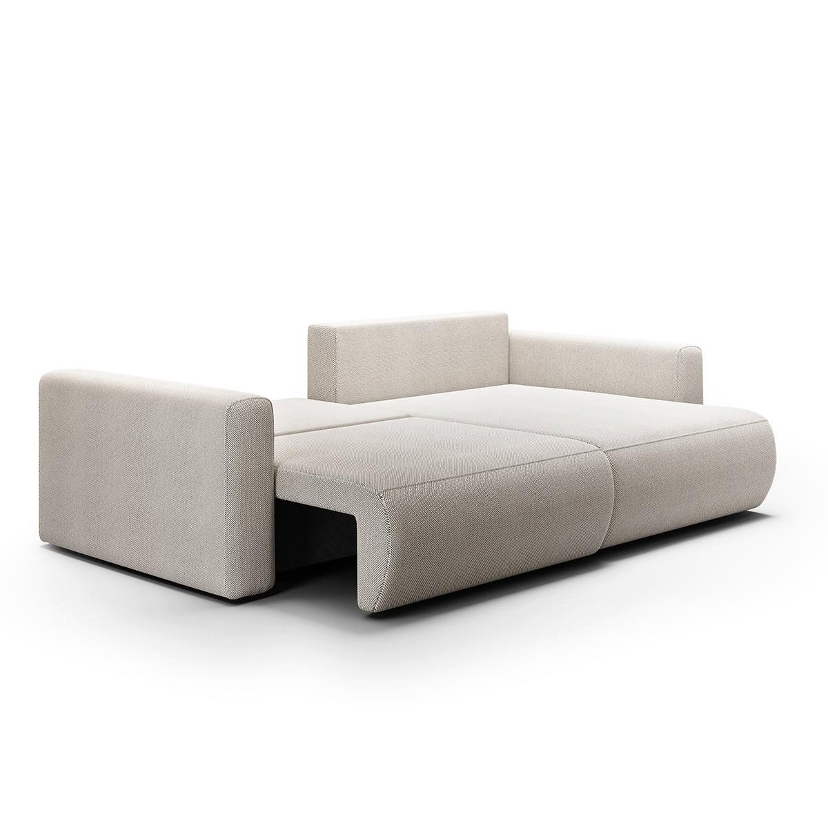 ECKSOFA Evy 3 Sitzplätze Hellgrau - Grau, Holz (240/149cm) - Petits-meubles