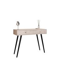 KONSOLE SIENNA KASCHMIR auf schrägen schwarzen Beinen - Beige, Holzwerkstoff (100/81/42cm) - Lookway