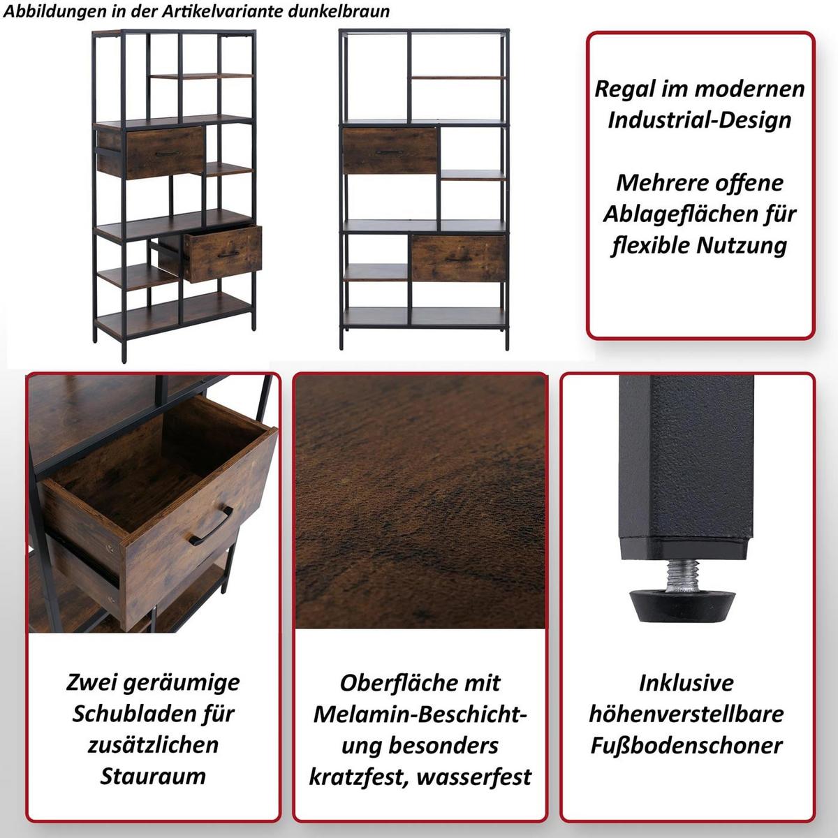REGAL Braun - Braun, Holzwerkstoff (81/150/33cm) - MCW