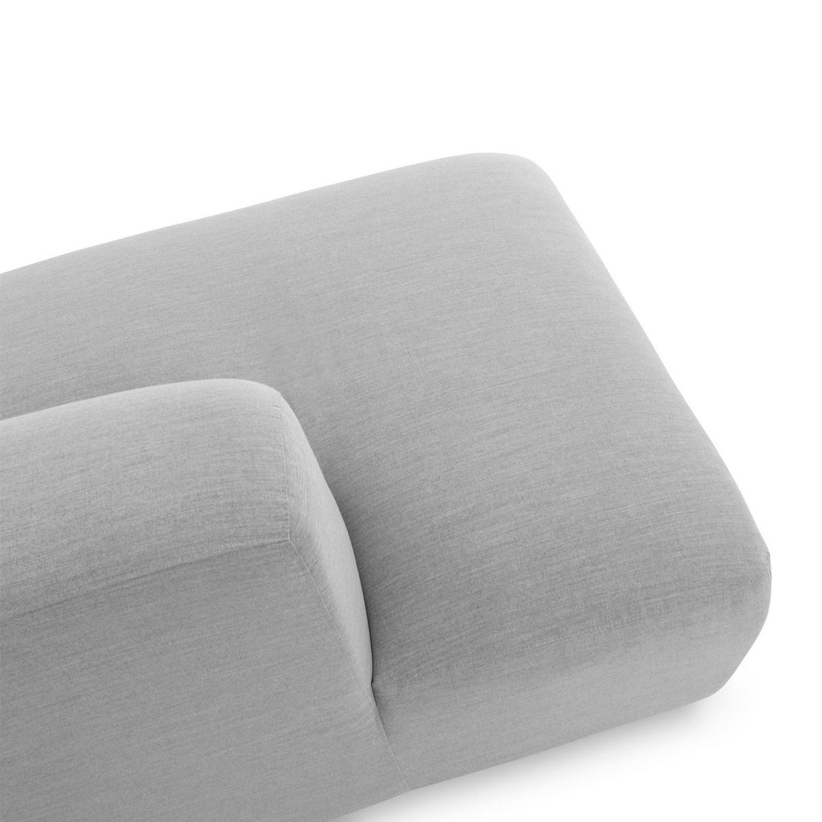 GARTENSOFA CALABRIA hellgrau - Hellgrau, Kunststoff (251/74/193cm) - IDIMEX