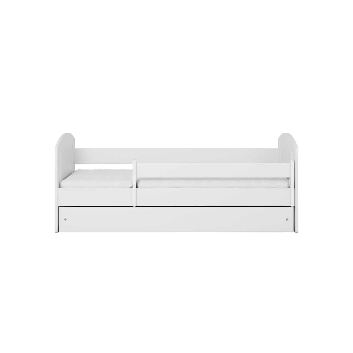 KINDERBETT CLASSIC II mit Schublade ohne Matratze Weiß 90/65/144 - Weiß, Holzwerkstoff (80/140cm) - RAUMHIRSCH FURNITURE