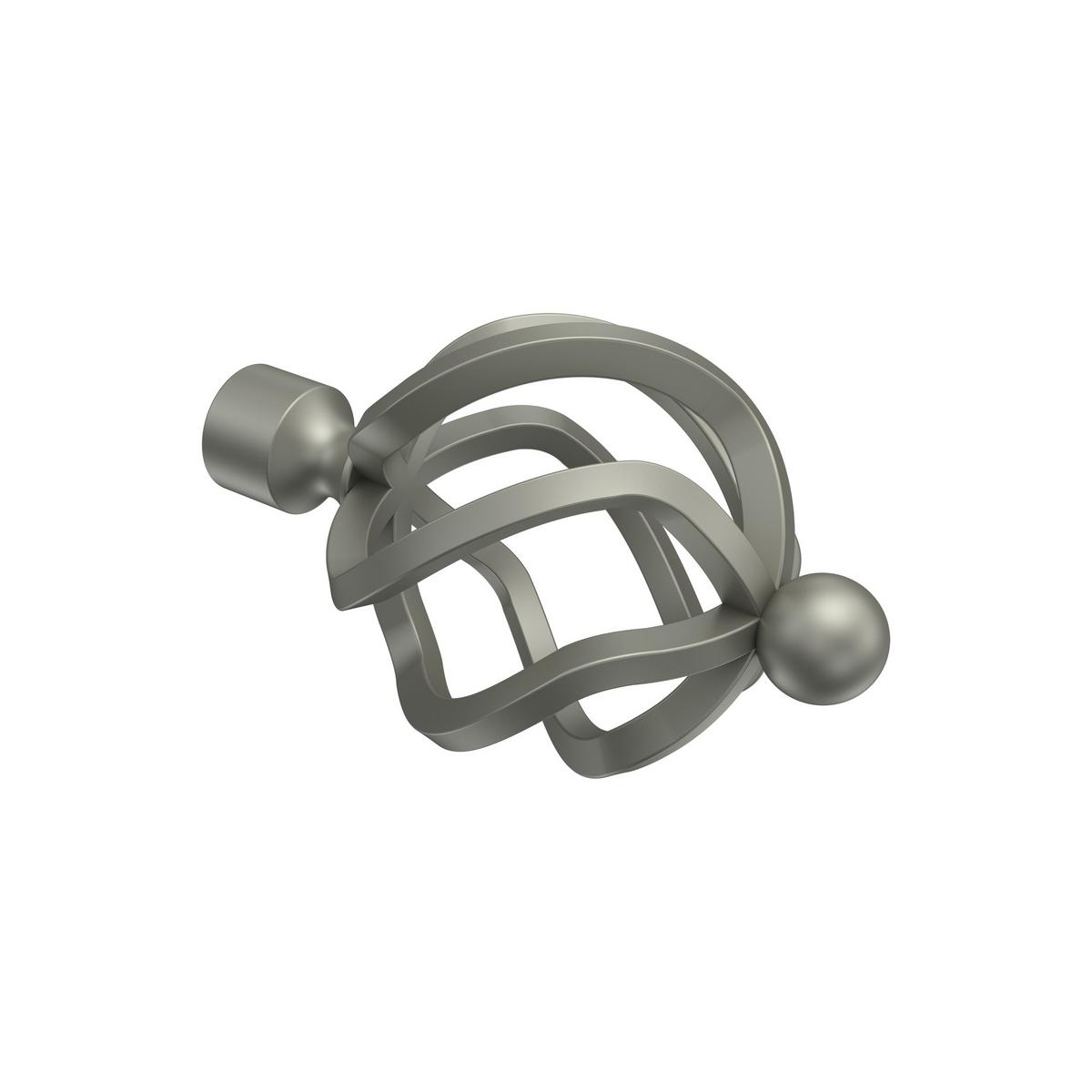 GARDINENSTANGE Olymp Paolo 100 cm, 1-läufig, 16 mm Ø Chrom matt - Chromfarben/Nickelfarben, Metall (100cm) - INTERDECO