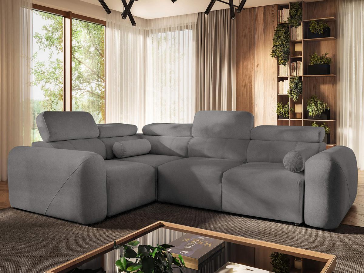ECKSCHLAFSOFA Volare II, Seite: Links - Dunkelgrau, Holz/Textil (273/204cm) - MIRJAN24