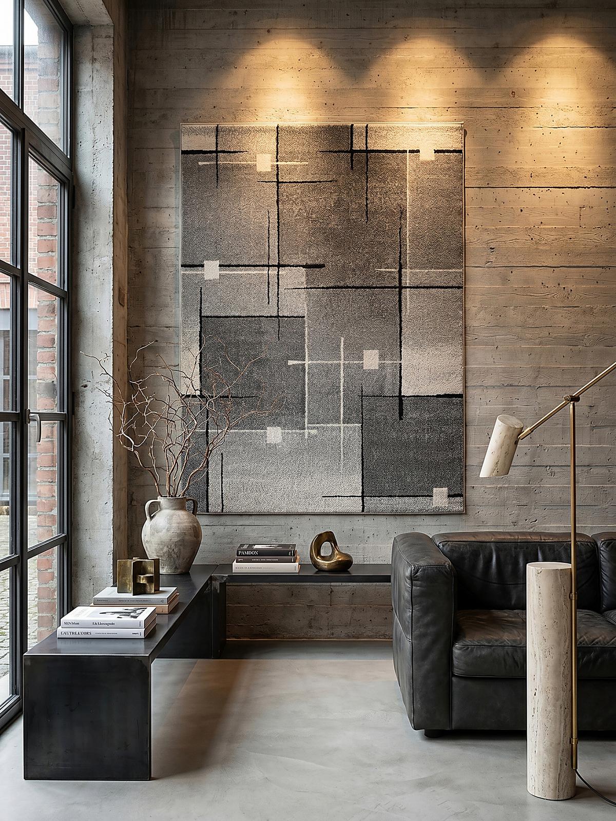 TEPPICH Niederflor Patchwork THUR Polypropylen Grau 80 x 140 cm - Grau, Textil (80/140cm) - KADIMA DESIGN