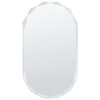 LED-BADEZIMMER-SPIEGEL 62/110 cm Weiß Anizy - Weiß, Glas (62/110/4cm) - Beliani