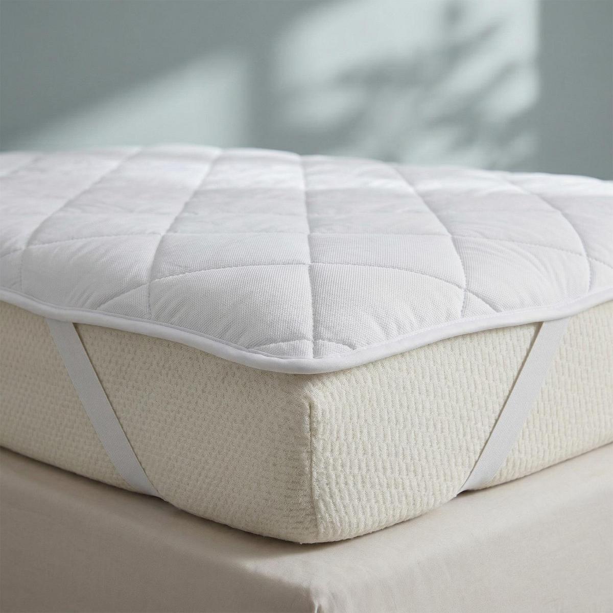 MATRATZENTOPPER kühlend 135/190 cm - Weiß, Textil - Homescapes
