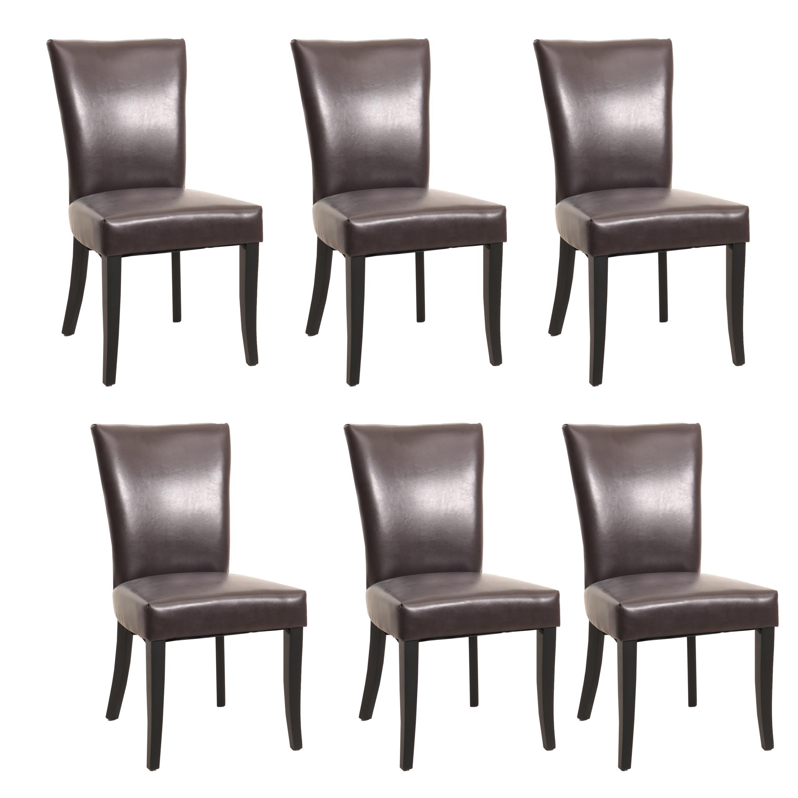 ESSZIMMERSTUHL Braun 6er-Set - Braun, Textil (50/93/62cm) - MCW