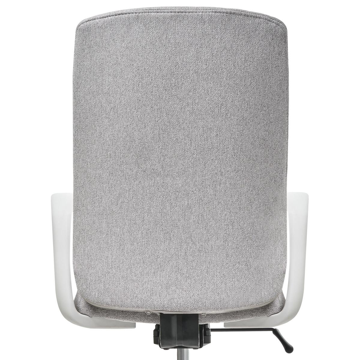 BÜROSTUHL Stoff Hellgrau Captain - Hellgrau, Textil (62/100/58cm) - Beliani