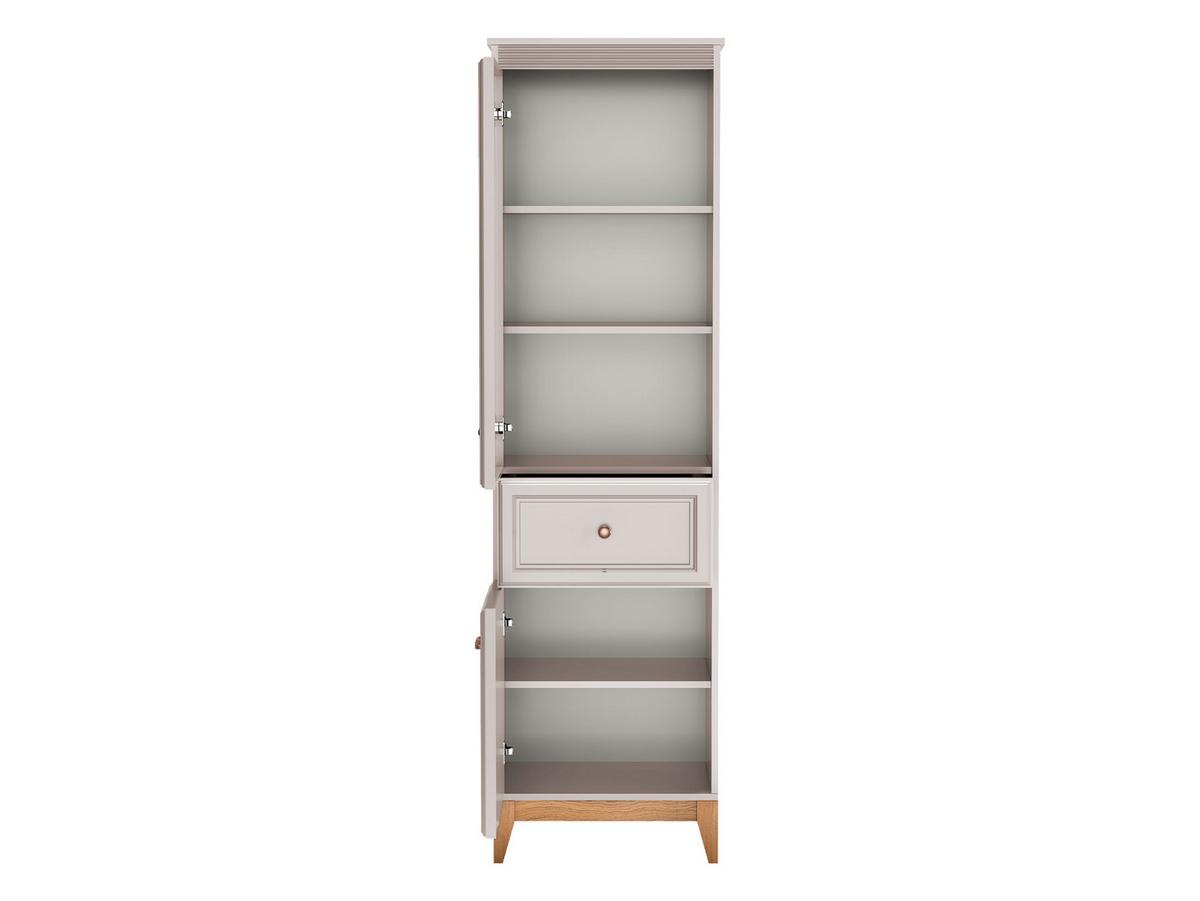 VITRINE Windsor W-06 - Kaschmir/Eichefarben, Holz/Holzwerkstoff (55/193/41cm) - MIRJAN24