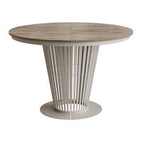 ESSTISCH Elantra Cashmere 120 - Kaschmir/Eichefarben, Holzwerkstoff/Metall (120/120/76cm) - MIRJAN24