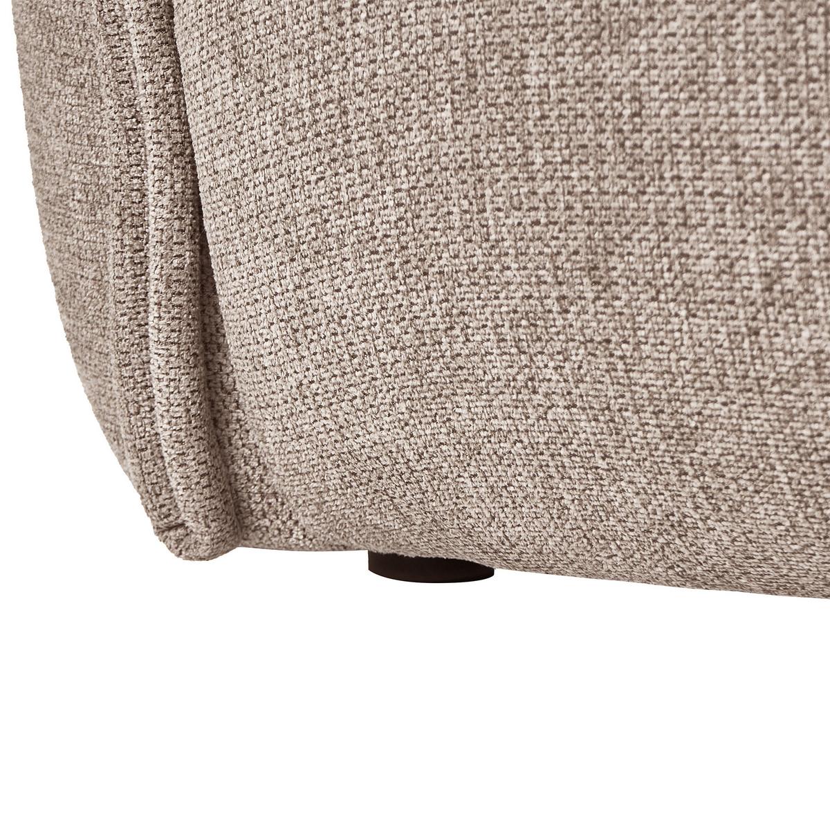 2-SITZER-SOFA Stoff Taupe Halba - Taupe, Textil (174/80/85cm) - Beliani