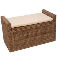AUFBEWAHRUNGSTRUHE Grau, Braun - Braun, Holz (88/51/44cm) - MCW