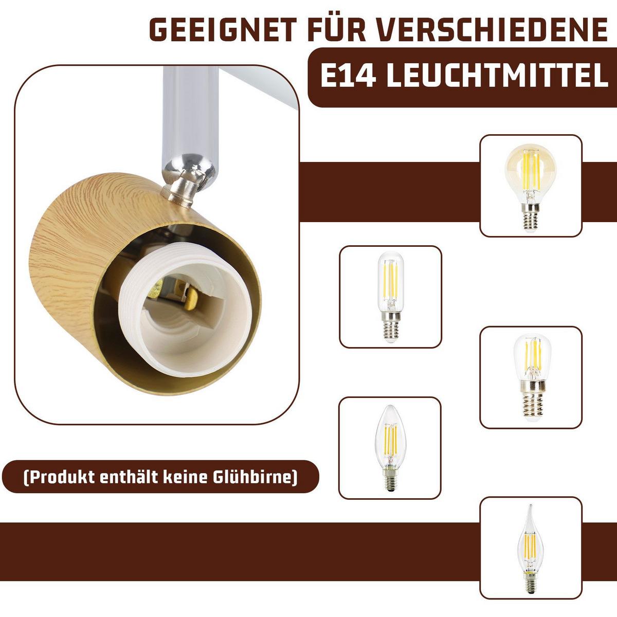 DECKENSTRAHLER Ferguson 6-flammig 17.5/11/150 cm - Weiß, Metall (17.5/11/150cm) - Nettlife