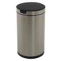 MÜLLEIMER mit Sensor 30L rund aus Edelstahl Silber - Silberfarben, Metall (29/52/29cm) - ML-DESIGN