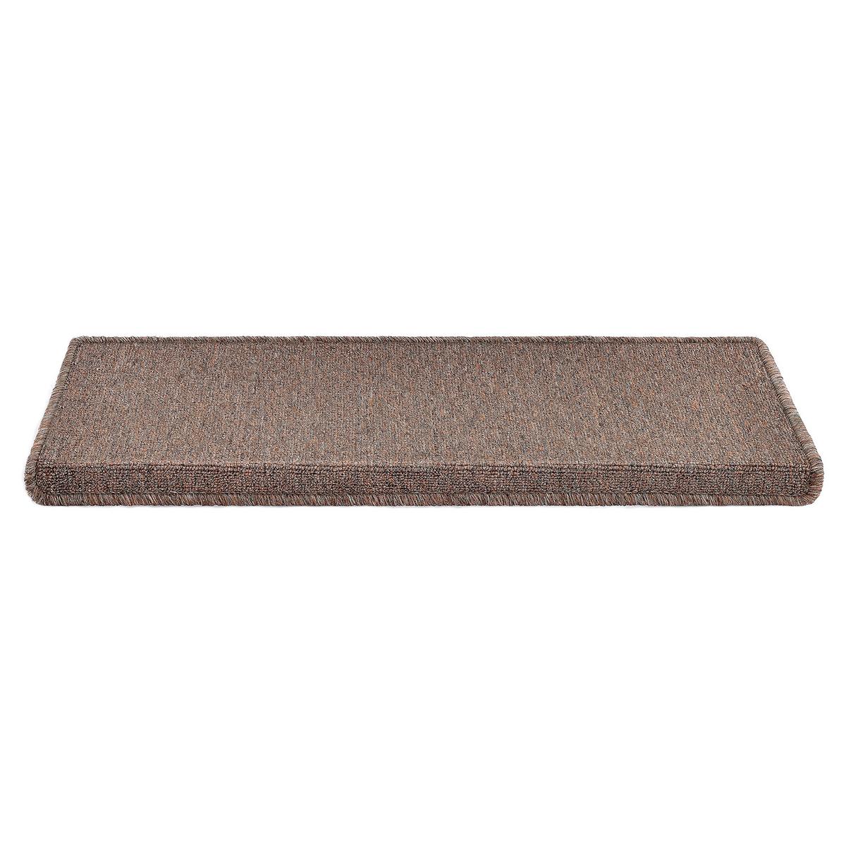 STUFENMATTEN-SET 15 TLG. - Dunkelbraun, Kunststoff (24/65/0.7cm) - [en.casa]