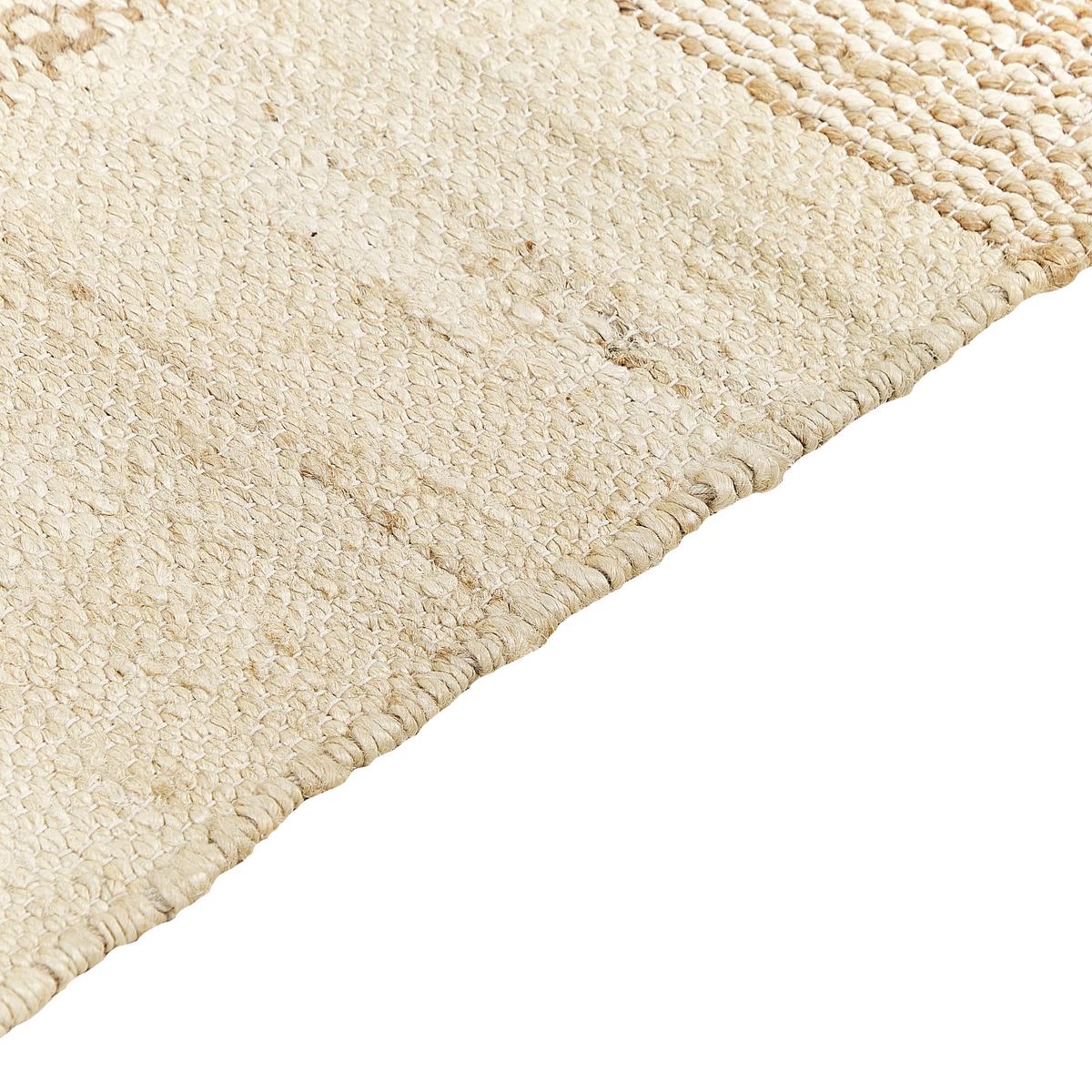 TEPPICH geflochten Hamzalar 200/140 cm - Beige, Naturmaterialien (140/200cm) - Beliani