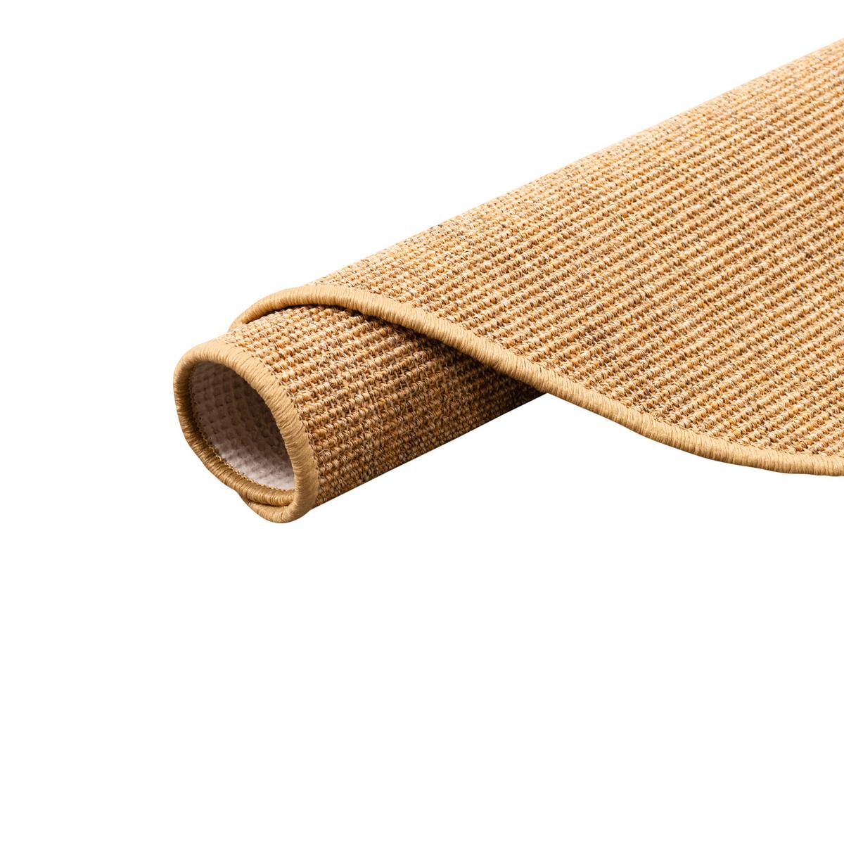 SISAL NATUR TEPPICH RUND - Nussbaumfarben, Textil (100/100cm) - Snapstyle