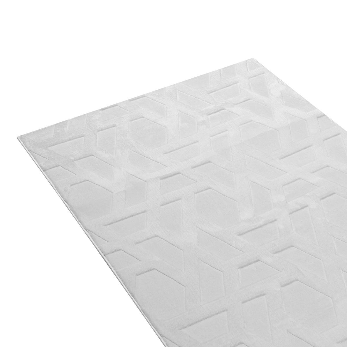 TEPPICH Hellgrau 80/300 cm Antero - Hellgrau/Grau, Textil (80/300cm) - Beliani