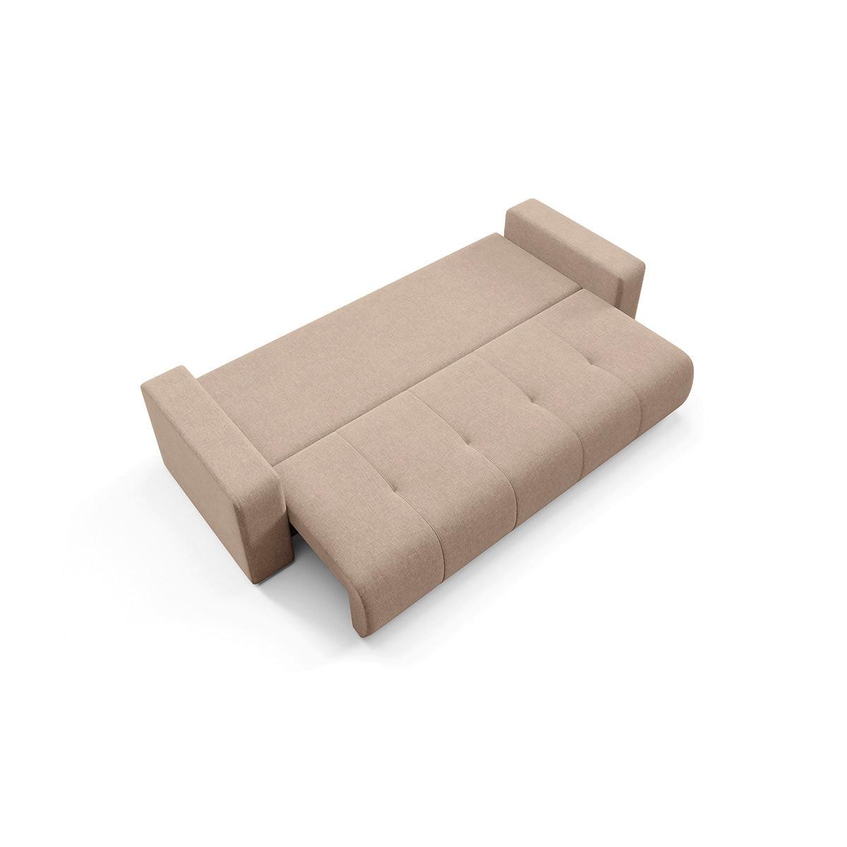 SOFA Giulia 3 Sitzplätze Beige - Beige, Holz (244/82/102cm) - Petits-meubles