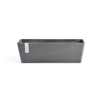 BLUMENTOPF mit Wasserreservoir Bruges 55,3/16,5/17,5 cm Grau - Grau, Kunststoff (55.3/17.5cm) - Ecopots
