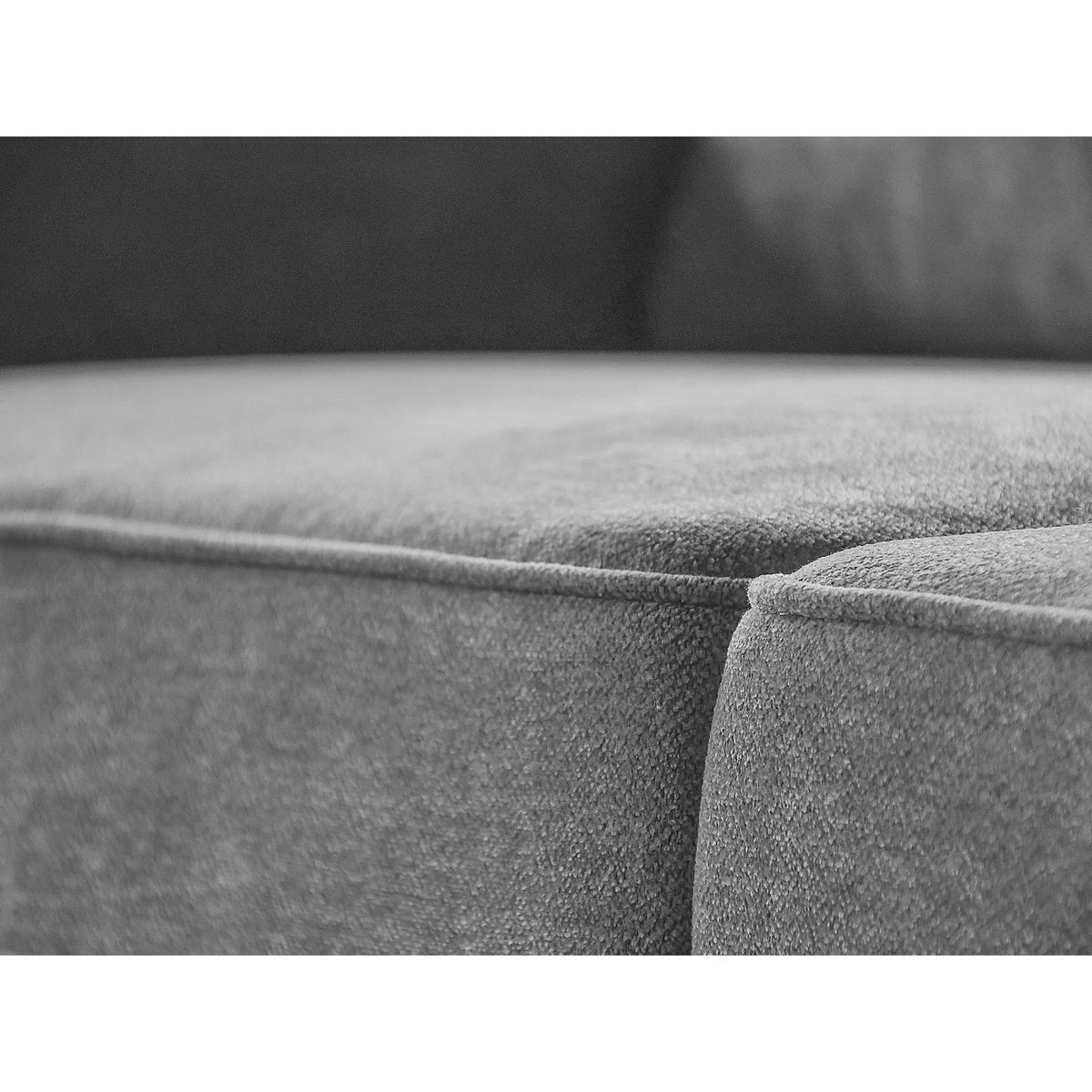 ECKSOFA Parma ohne Schlaffunktion hellgrau rechts - Hellgrau/Schwarz, Textil (314/224cm) - Beautysofa