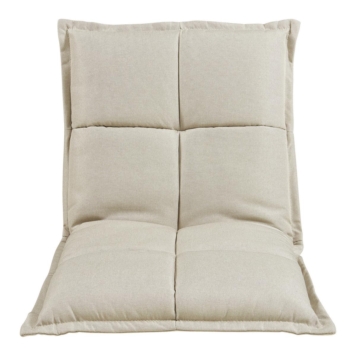 BODENSTUHL-SET 2 TLG. Deinze - Beige, Textil (110/11/55cm) - [en.casa]