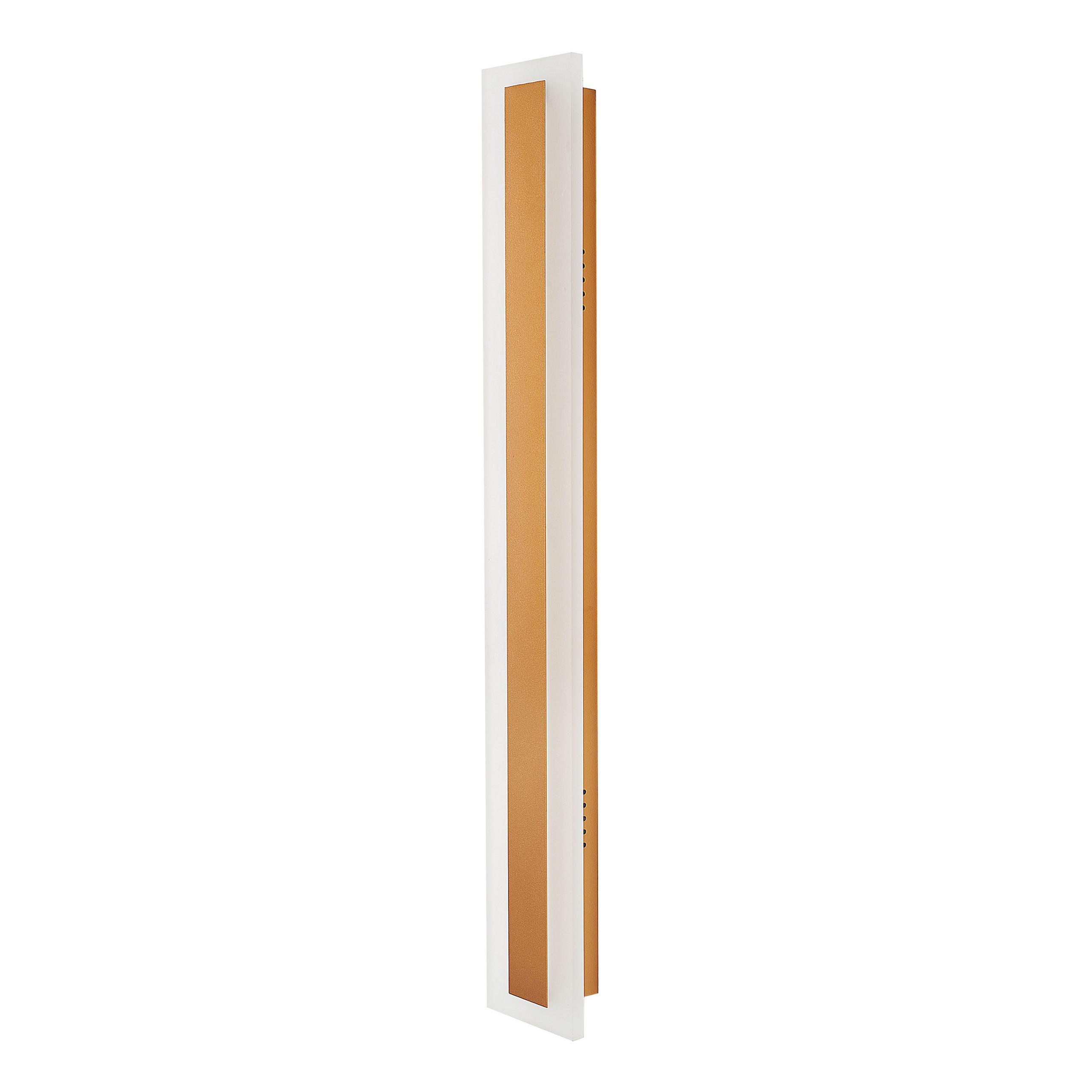 AUSSENWANDLEUCHTE Rosalie 4/9/60 cm - Goldfarben, Metall (9/60/4cm) - Beliani