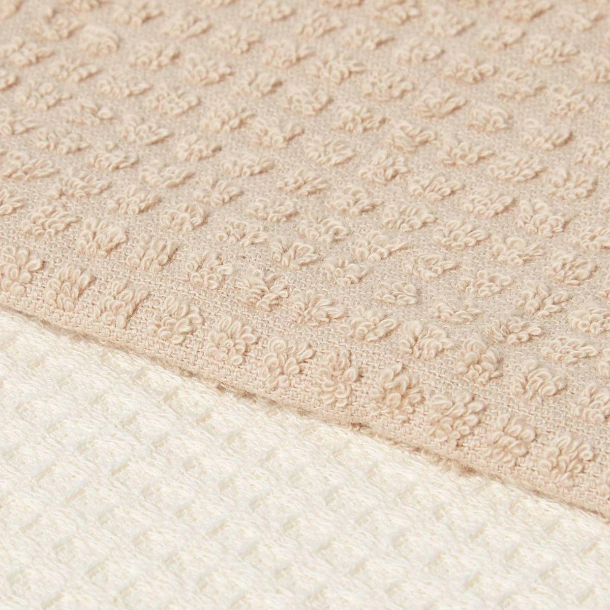 GESCHIRRTÜCHER Huhn, 2er-Set Waffelpiqué, 100% Baumwolle - Beige, Textil (40/60cm) - Homescapes