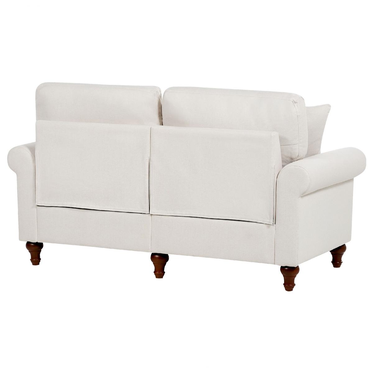 5-SITZER SOFA SET Polyester Beige Otra - Beige, Textil (76/84/195cm) - Beliani