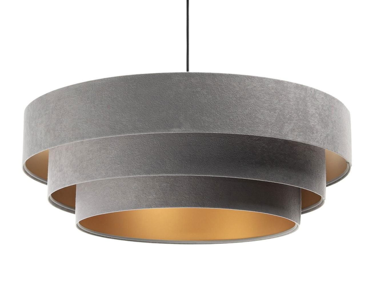 HÄNGELEUCHTE Grau 60/20 cm - Goldfarben, Kunststoff (60/1.5/20cm) - ONZENO