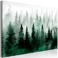 KUNSTDRUCK Grün 120/80 cm - Grau/Grün, Textil (120/80cm) - KUNSTLOFT