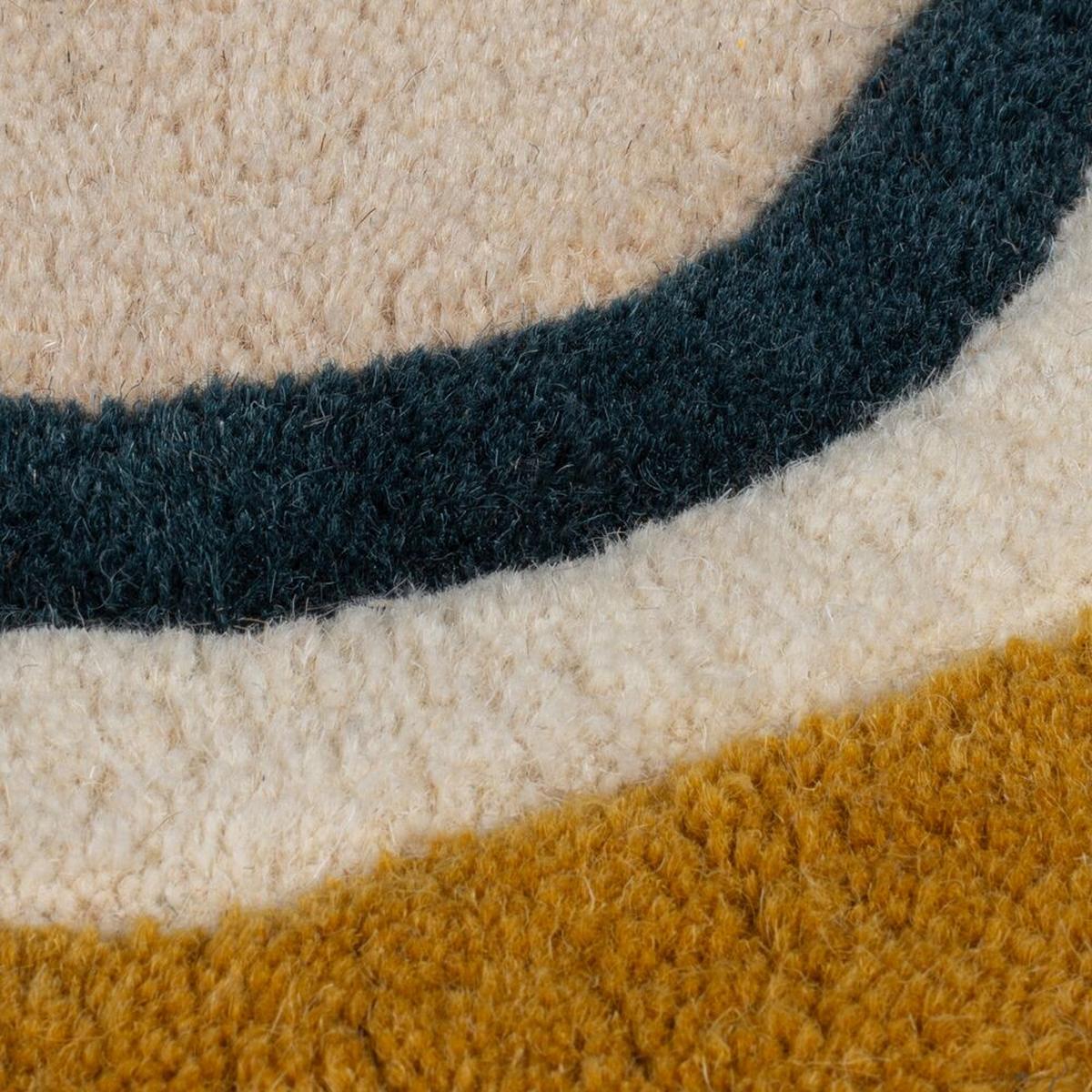 WOLLTEPPICH WINCH, mit Bordüre, Natur, 160 x 230 cm - Beige, Textil (160/230cm) - KADIMA DESIGN