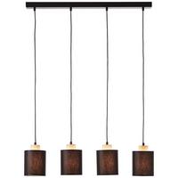 PENDELLEUCHTE Vonnie 99413/76 - Schwarz, Holz (13/80/111cm) - Brilliant