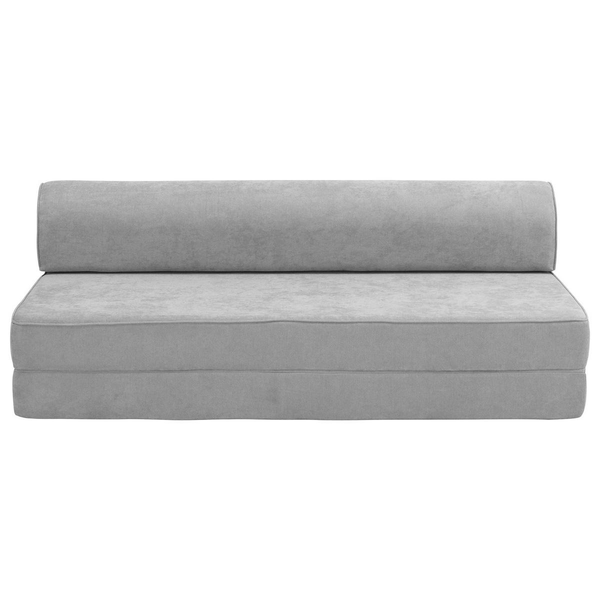 FALTSOFA Katusha Flachgewebe hellgrau - Hellgrau, Kunststoff (80/57/160cm) - 58aufmkessel