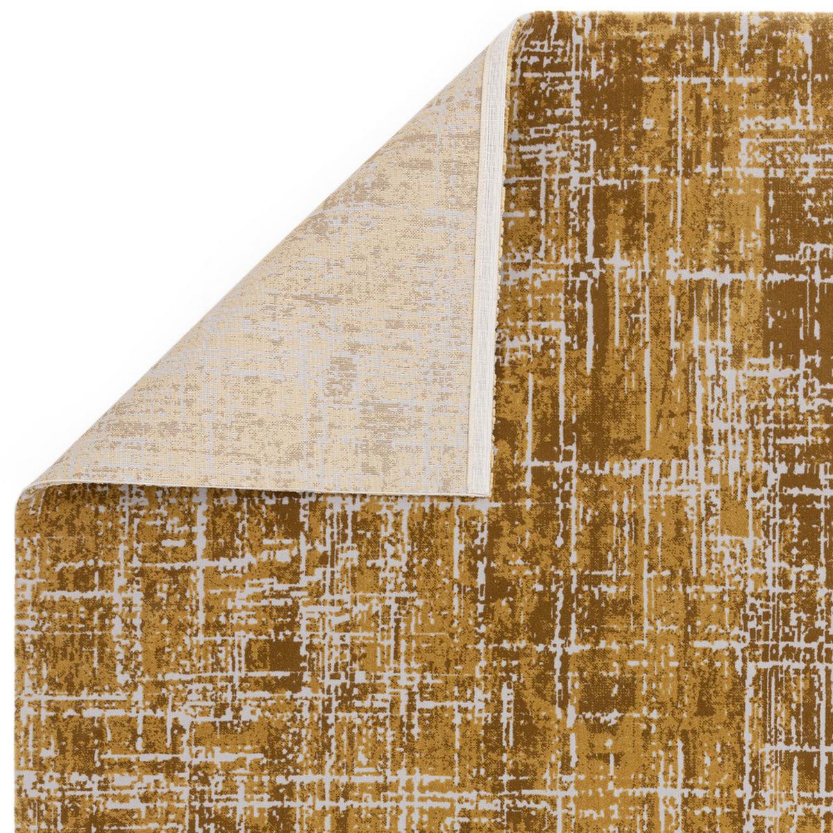 TEPPICH TIBER-Rom, abstrakt, Senfgelb, 120 x 170 cm - Gelb, Textil (170/120cm) - KADIMA DESIGN