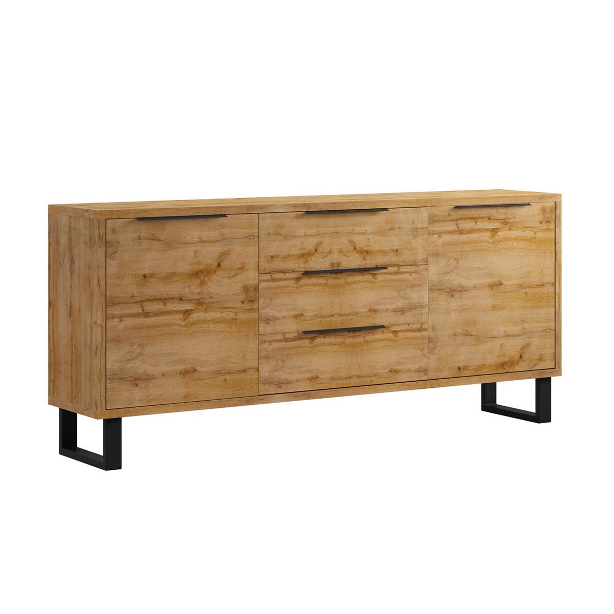 SIDEBOARD Eden Holz und Metall - Braun, Holzwerkstoff (201/83/45cm) - Petits-meubles