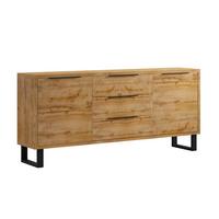 SIDEBOARD Eden Holz und Metall - Braun, Holzwerkstoff (201/83/45cm) - Petits-meubles