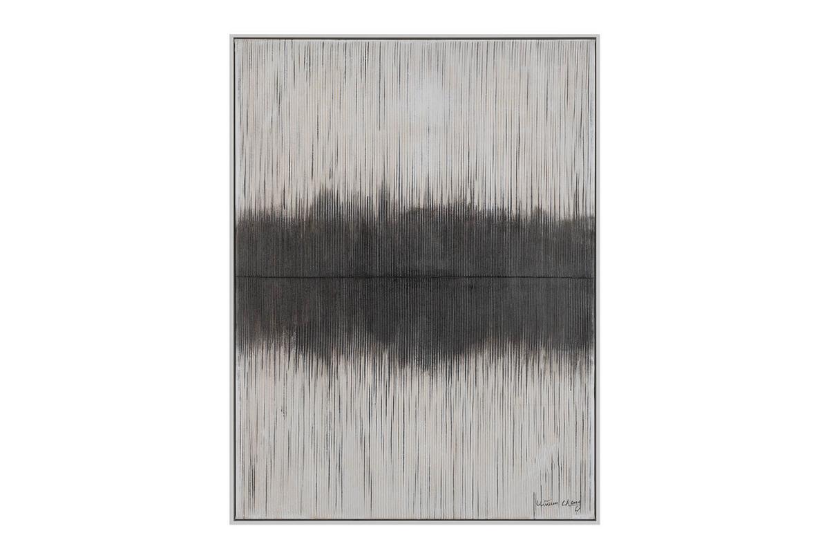 ACRYLBILD HANDGEMALT 75/100 cm - Grau, Textil (75/100cm) - KUNSTLOFT