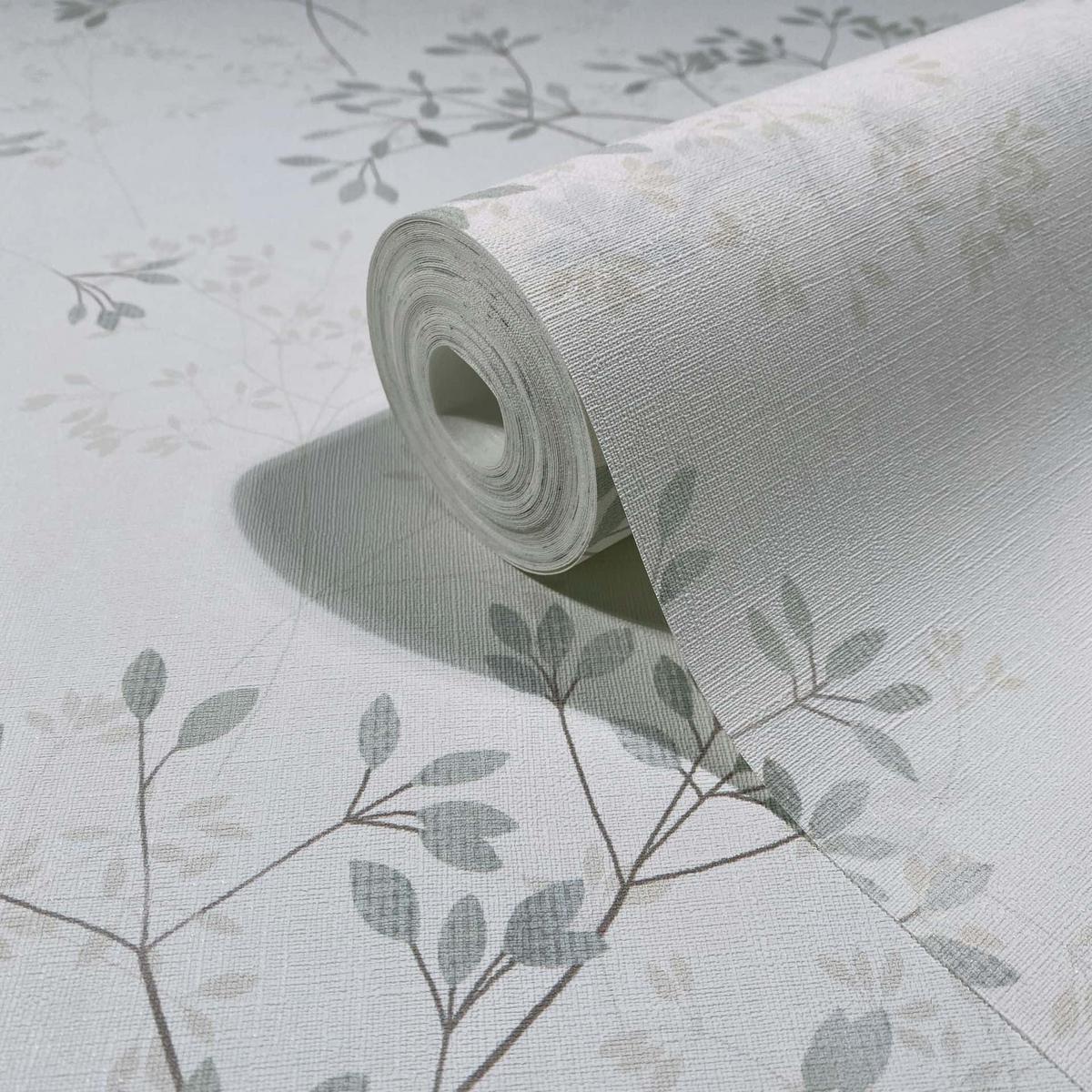 VLIESTAPETE Floral Tapete weiß, grün - Weiß/Grün, Papier (53/1cm) - marburg