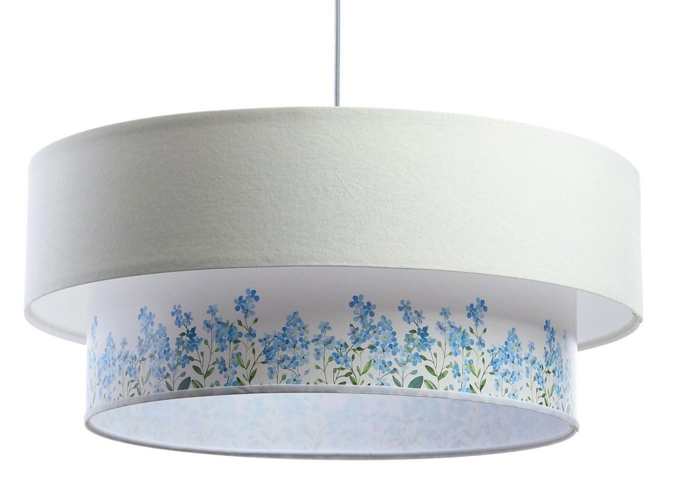 HÄNGELEUCHTE Blau 60/20 cm - Blau/Weiß, Kunststoff (60/1/20cm) - ONZENO