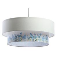 HÄNGELEUCHTE Blau 60/20 cm - Blau/Weiß, Kunststoff (60/1/20cm) - ONZENO